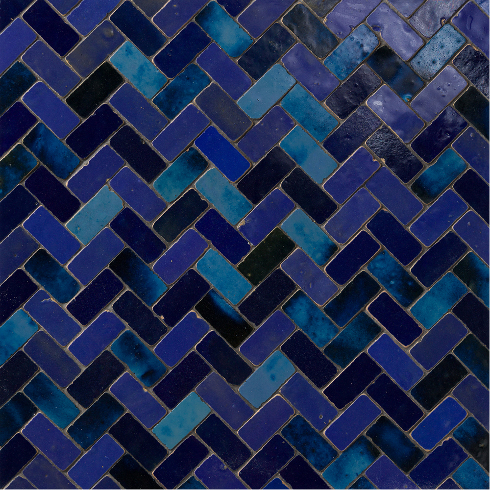 Antique Zellige Medina Mer Blend Tumbled