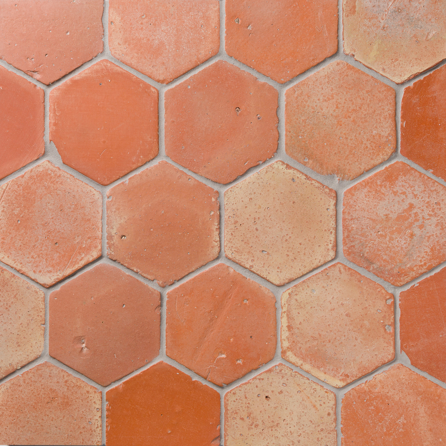 Cotto Andaluz 6" Hexagon Red Rustico