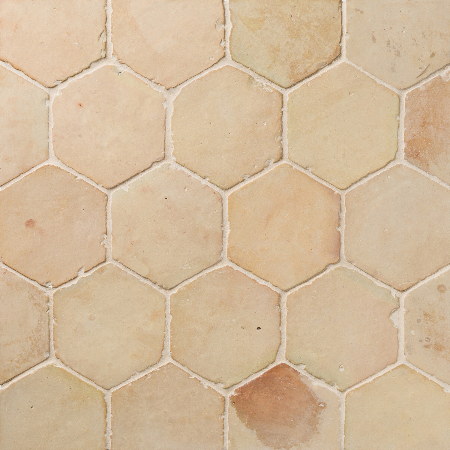 Cotto Andaluz 6" Hexagon Yellow Rustico