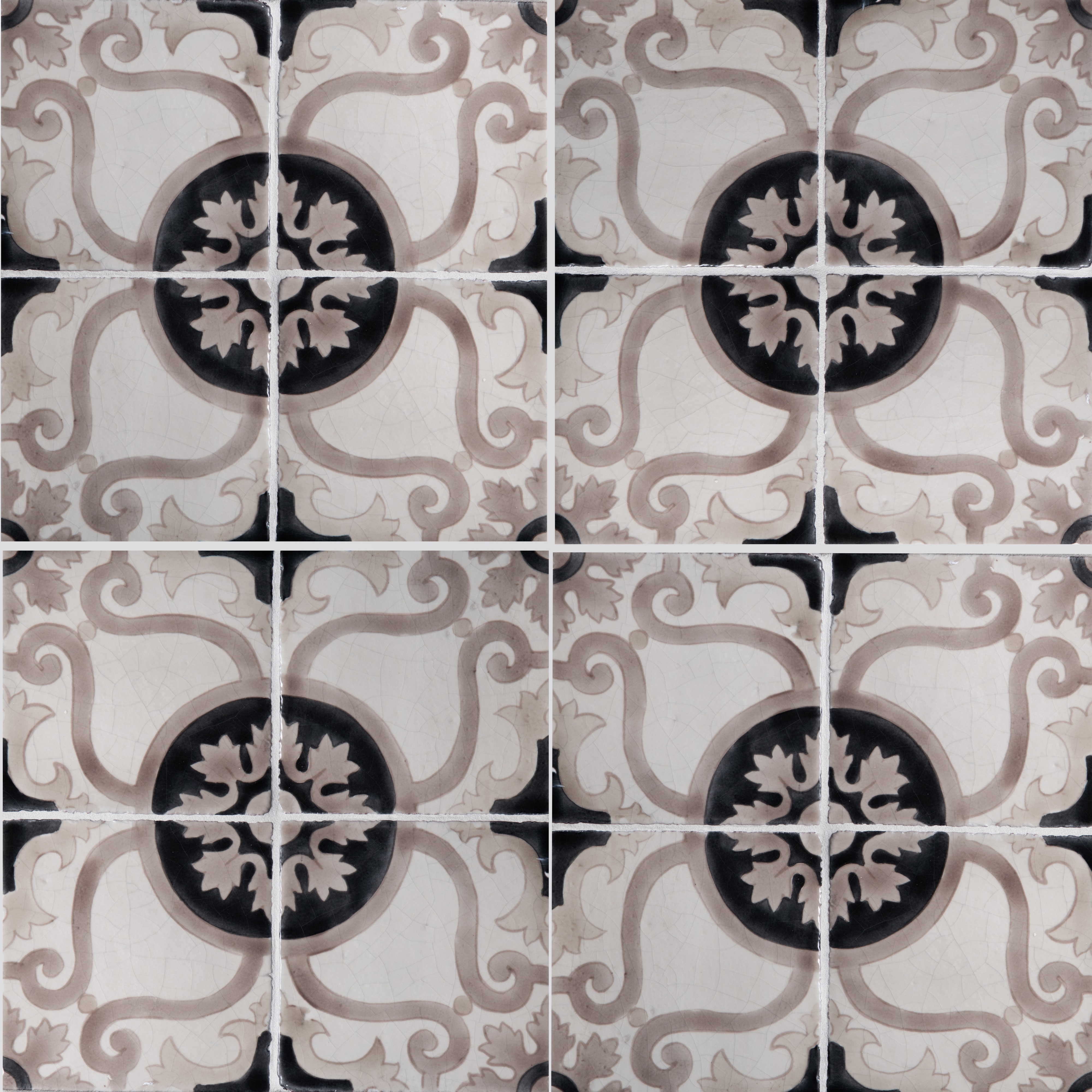 Majolica 6 X 6 Lisbon Cinza Antique Matte Crackle