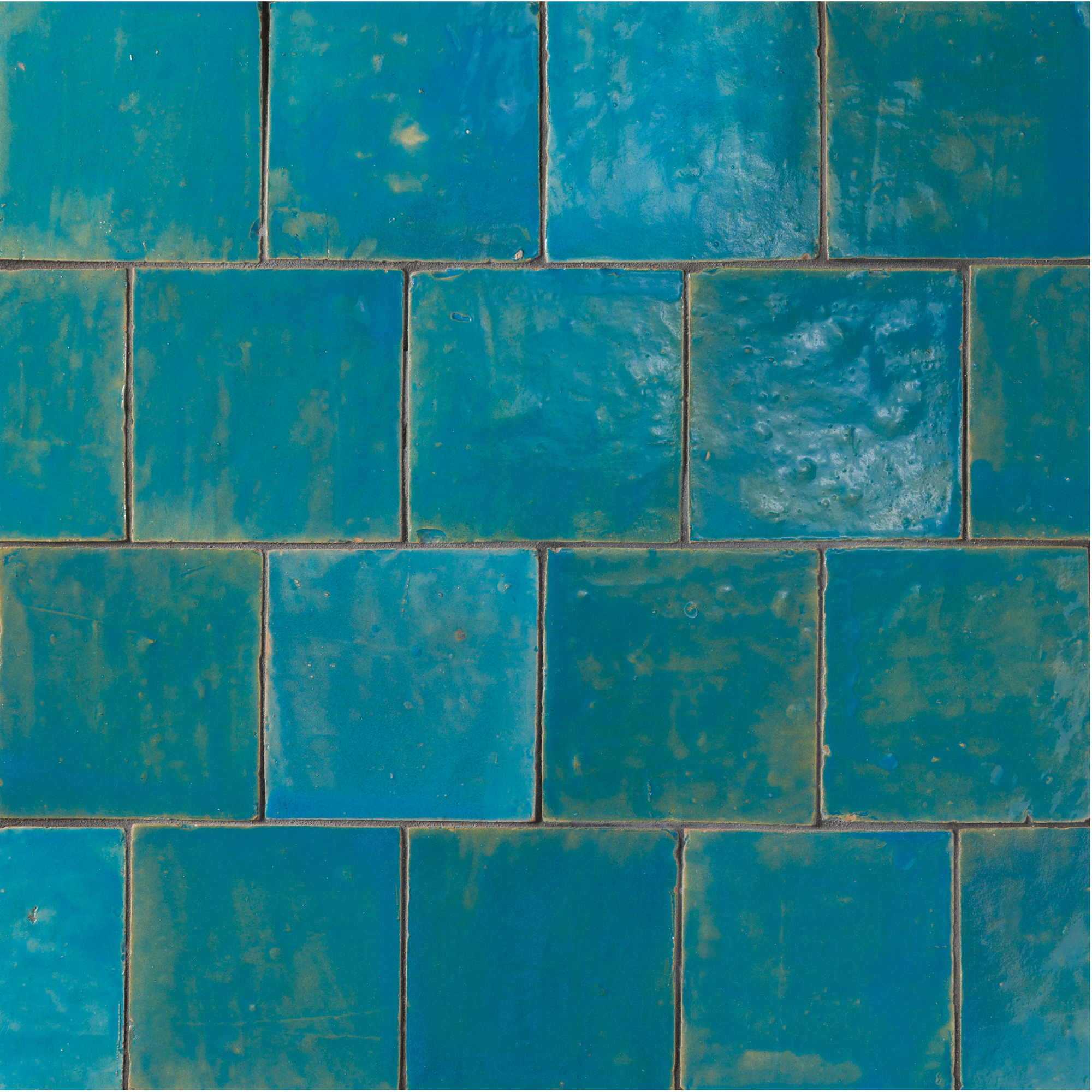 Zel Zellige Nouveau 4"x4" Moroccan Sky Gloss