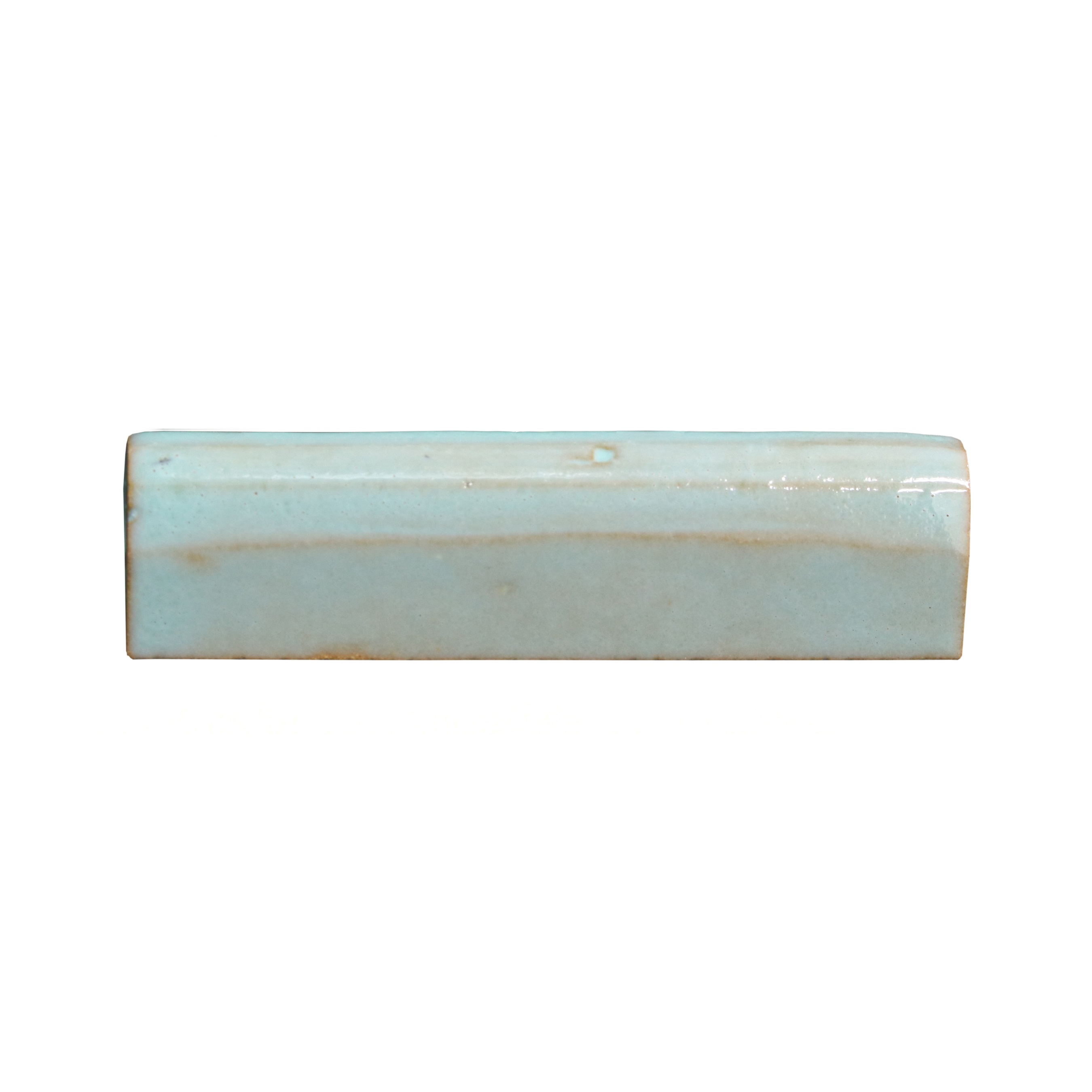 Zel Zellige Petite Bullnose Aquamarine Gloss