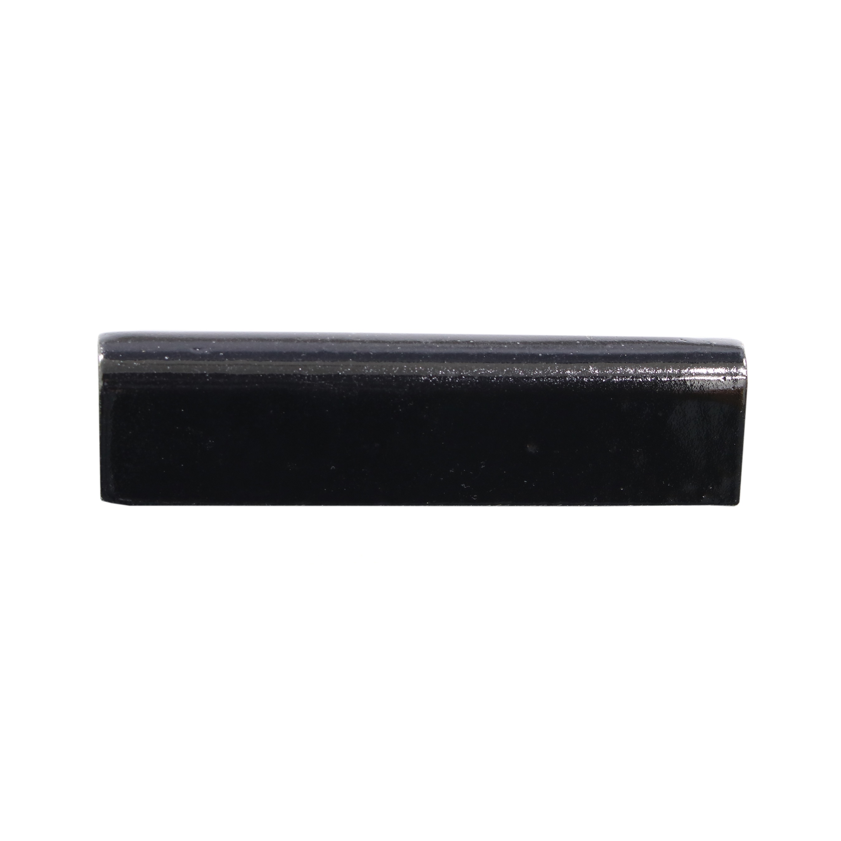 Zel Zellige Petite Bullnose Noir Gloss