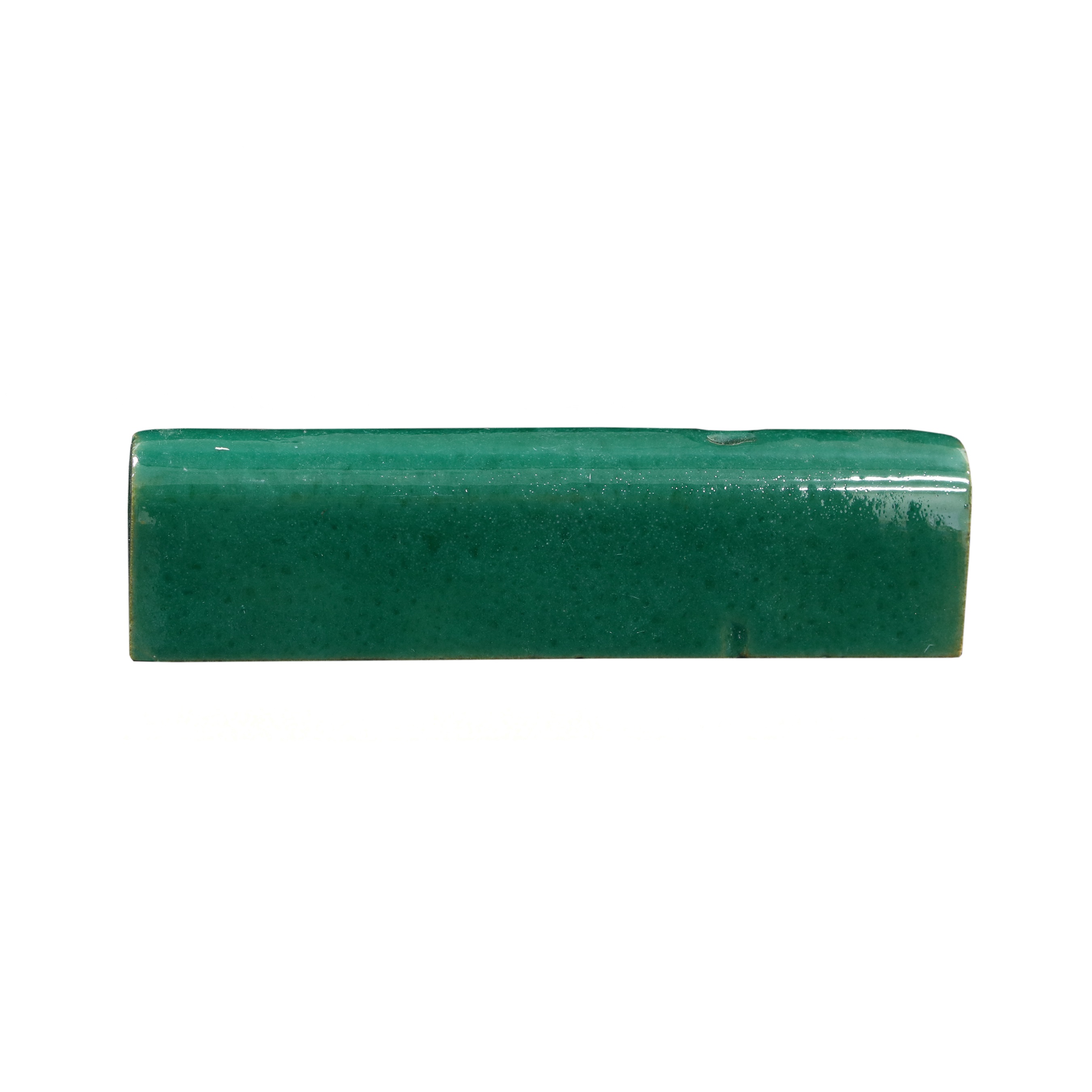 Zel Zellige Petite Bullnose Vert Francaise Gloss